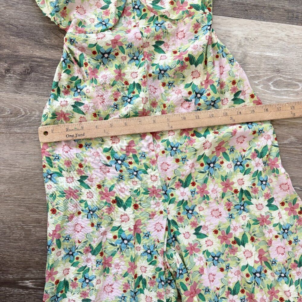 Akira Floral Wide Leg Jumpsuit Size S | Pastel Garden Print | Corset Bust - Picture 5 of 15